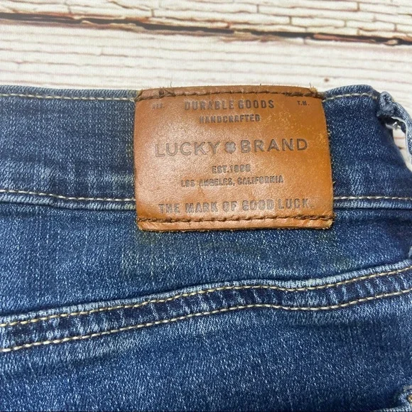 Lucky Brand Jeans The Bermuda Jean Shirts Sz 10 W 30 - Picture 10 of 10